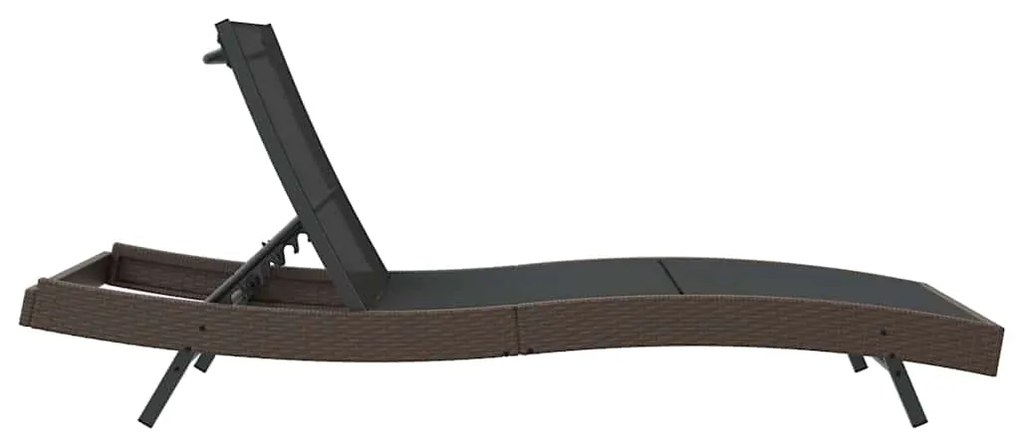 vidaXL Ξαπλώστρα 197 x 70 x 82 εκ. συνθετικό ρατάν