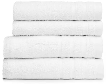 Βαμβακερή Λευκή Ξενοδοχειακή Πετσέτα Charm 500gsm Χειρός | 30x45cm Άσπρο