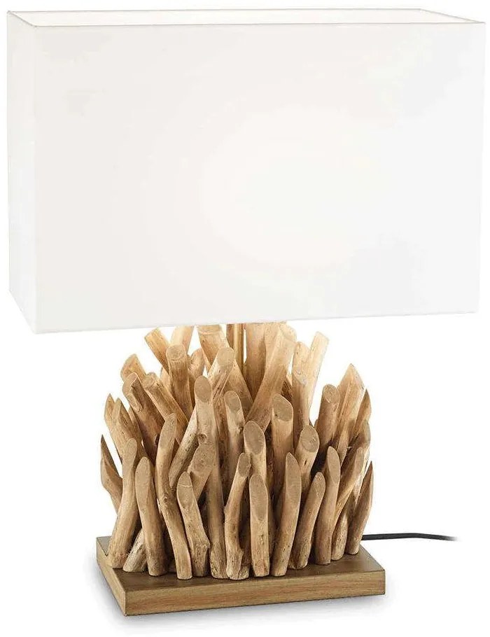 Φωτιστικό Επιτραπέζιο Snell 201399 40x50x18cm 1xE27 60W White-Natural Ideal Lux