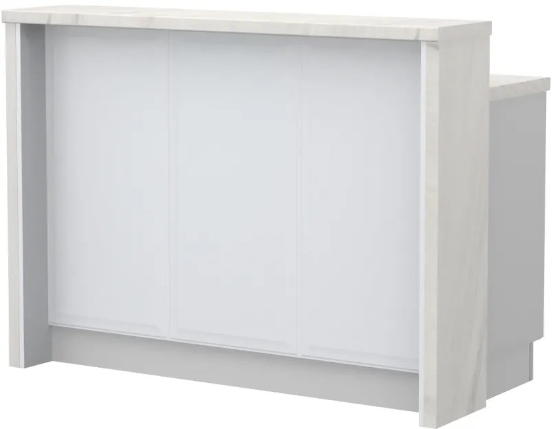 Πάγκος νησίδας Evora-Μήκος: 135 εκ.-White Marble