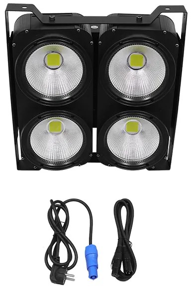 Προβολέας LED COB DMX512 Strobe Blinder Matrix Light 400 Watt (4x100w) Ψυχρό Λευκό 6000k GloboStar 51161