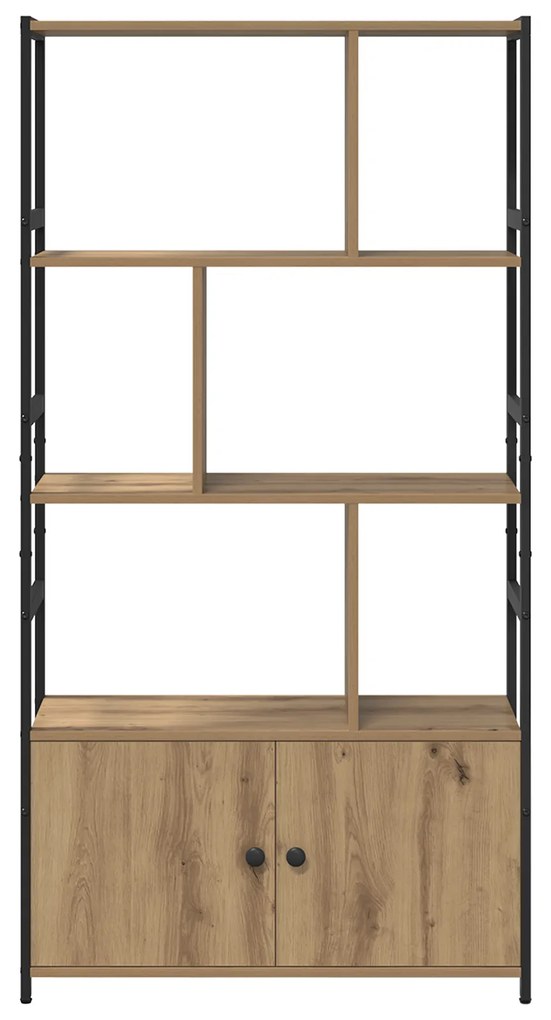 vidaXL Ράφι Βιβλίων artisan δρυς 80 x 30 x 155.5 εκ Επεξεργασμένο ξύλο
