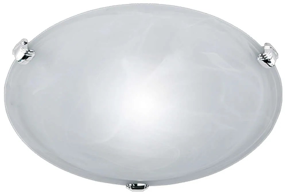 Φωτιστικό Οροφής - Πλαφονιέρα Adrian 6105011-01 1xE27 40W Φ30cm 9cm Nickel Mat Trio Lighting Metal