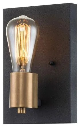 Απλίκα Φωτιστικό Τοίχου E27 60W IP20 Μαύρο Silas QN-SILAS1-DZ Elstead QN-SILAS1-DZ Μαύρο