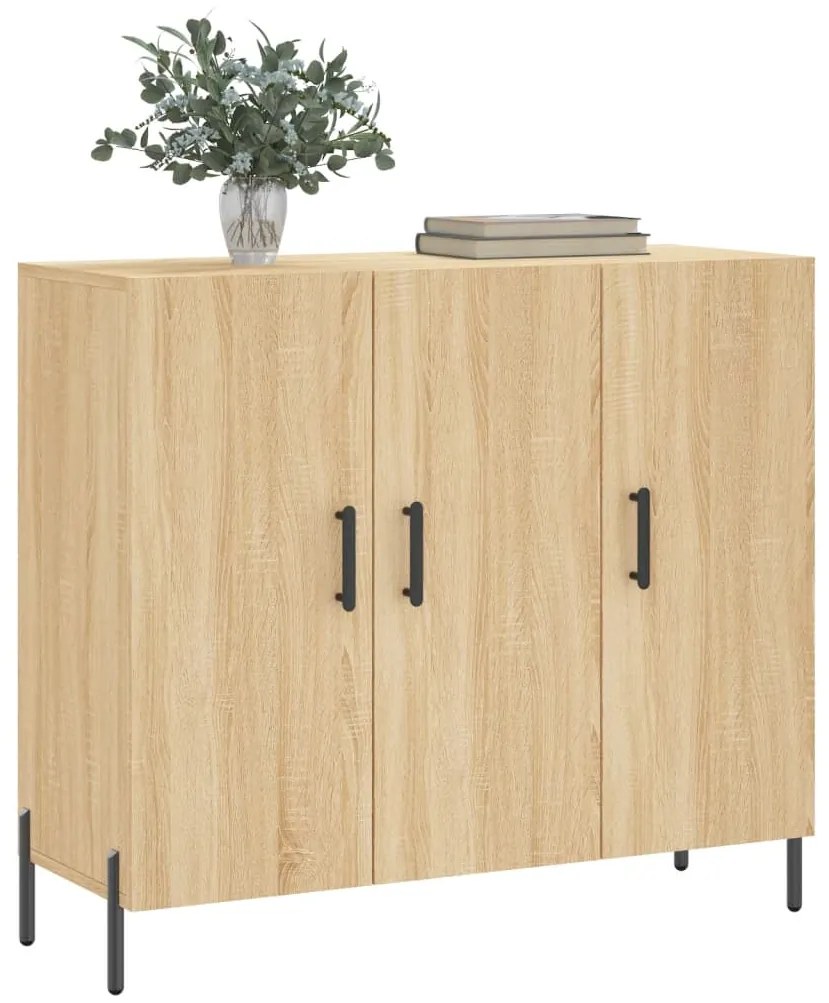 vidaXL Ντουλάπι Sonoma δρυς 90x34x80 εκ. Επεξεργασμένο Ξύλο