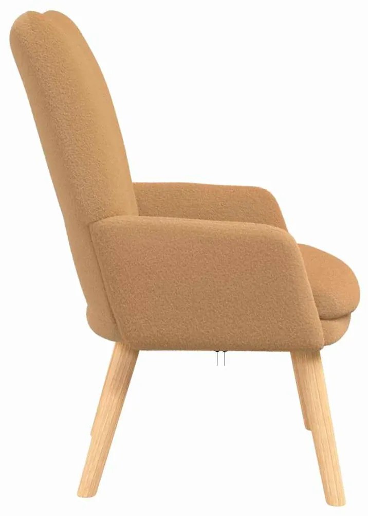 vidaXL Χαλαρωτική Πολυθρόνα Μπεζ 63 x 67 x 94 εκ. ύφασμα
