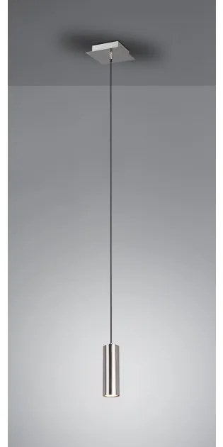 Κρεμαστό Φωτιστικό Οροφής Σποτ 1xGU10 Φ12cm Marley Trio Lighting-312400107-Νίκελ Ματ 312400107