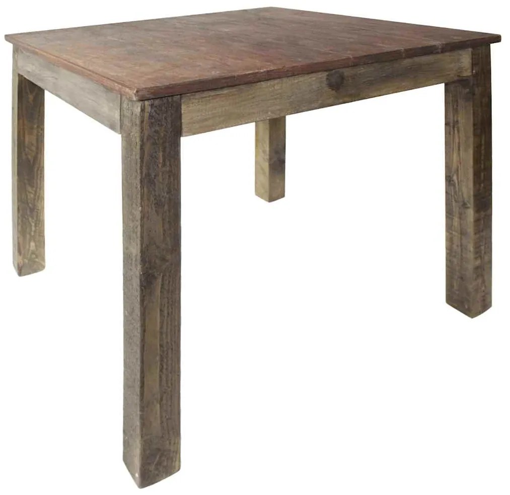 vidaXL Τραπέζι Τραπεζαρίας 82x80x76 εκ. από Μείγμα Ανακυκλωμένων Ξύλων