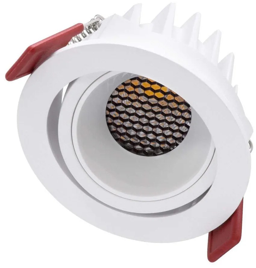 Φωτιστικό Οροφής - Σποτ Χωνευτό Leo-R 60284 10W Led Φ8,5x6,6cm White GloboStar