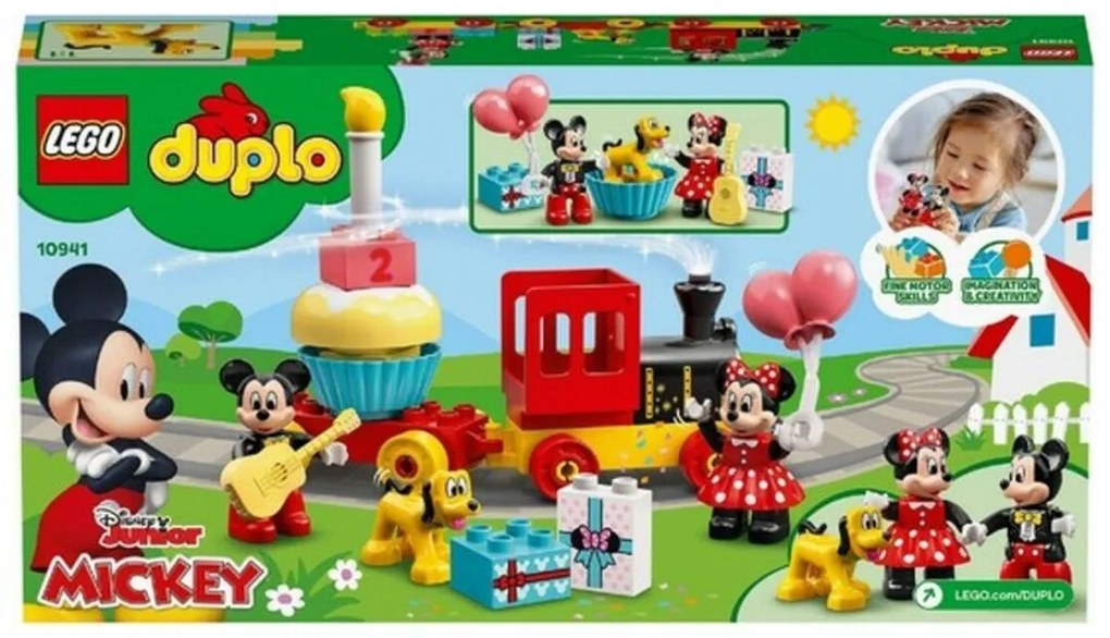 Playset Duplo Mickey and Minnie Birthday Train Lego 10941 Mickey and Minnie Birthday Train 36 cm
