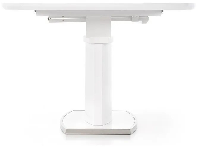 Τραπέζι Houston 215, Γυαλιστερό λευκό, 76cm, 68 kg, Επιμήκυνση, Ινοσανίδες μέσης πυκνότητας, Μέταλλο, Ινοσανίδες μέσης πυκνότητας | Epipla1.gr