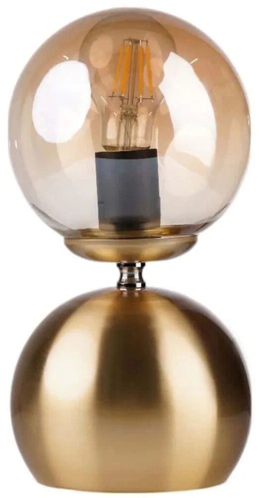 Φωτιστικό Επιτραπέζιο 534LUN5216 Φ15x28cm 1xE27 40W Honey-Gold Opviq