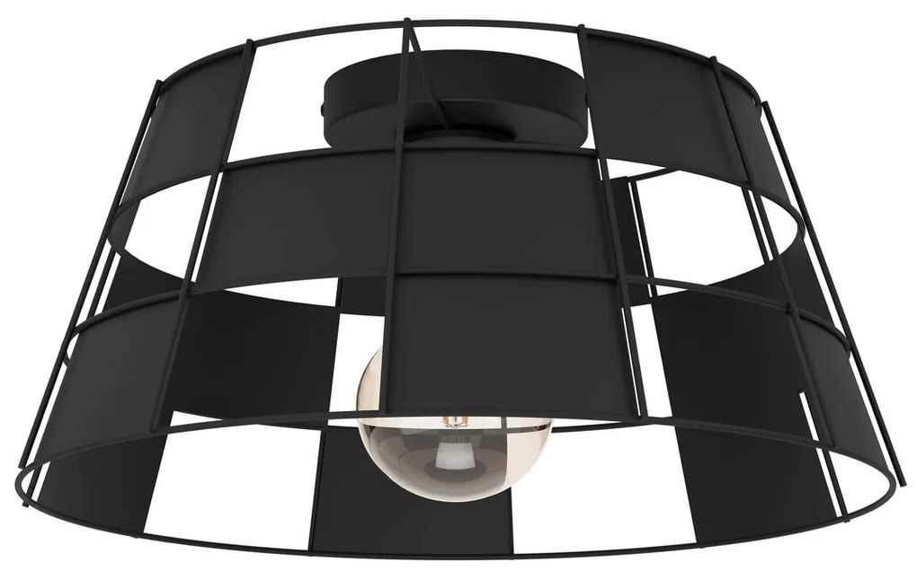 Φωτιστικό Οροφής Eglo 43891 PONTEFRACT Μαύρο Ματ (Black Mat)