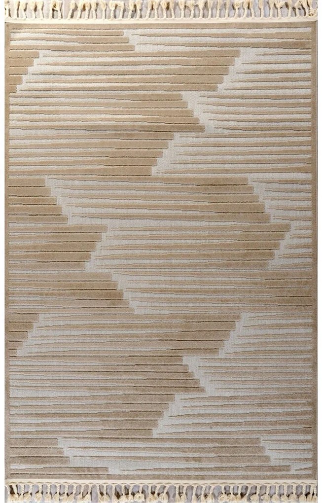 Χαλί Tenerife 68663-970 Black-Gold Merinos 133X190cm
