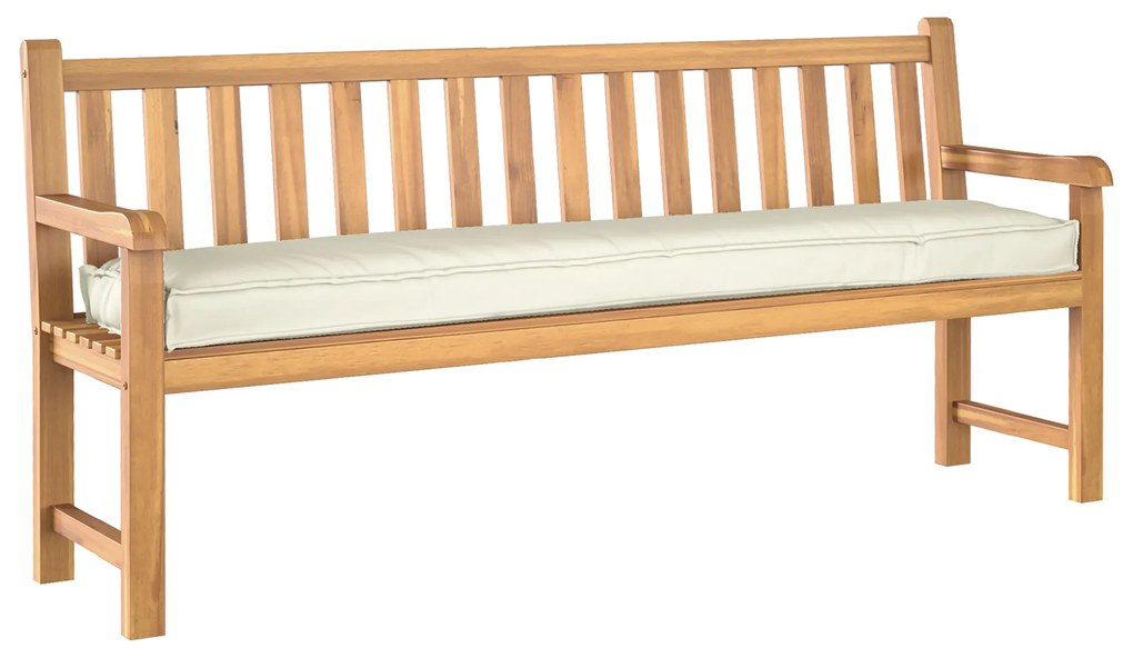 vidaXL Μαξιλάρι Παλέτας για Πάγκο Κρεμ 180x40x8 εκ. Ύφασμα Oxford