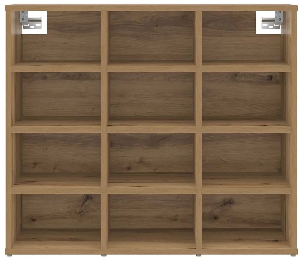 vidaXL Παπουτσοθήκη artisan δρυς 77.5 x 30 x 67 εκ. Επεξεργασμένο ξύλο