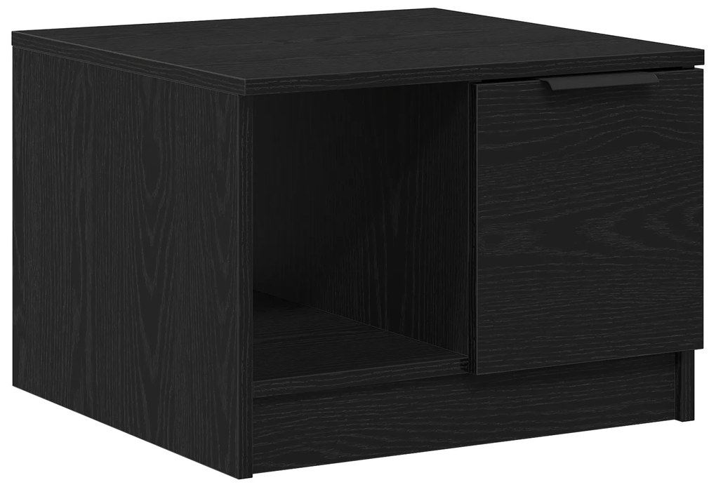 vidaXL Τραπέζι καφέ Μαύρο Δρυς 50x50x36 εκ Επεξεργασμένου Ξύλου