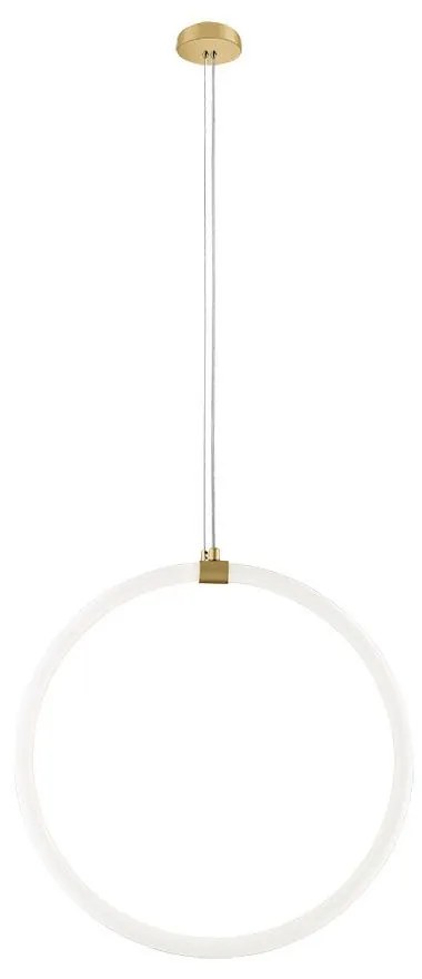 Φωτιστικό Οροφής Κρεμαστό 01383-05 D40cm 25W LED 3000K 2000Lm Gold Luma