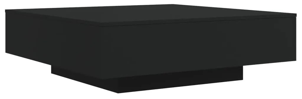 Τραπεζάκι Σαλονιού Μαύρο 100x100x31 εκ. από Επεξεργασμένο Ξύλο - Μαύρο