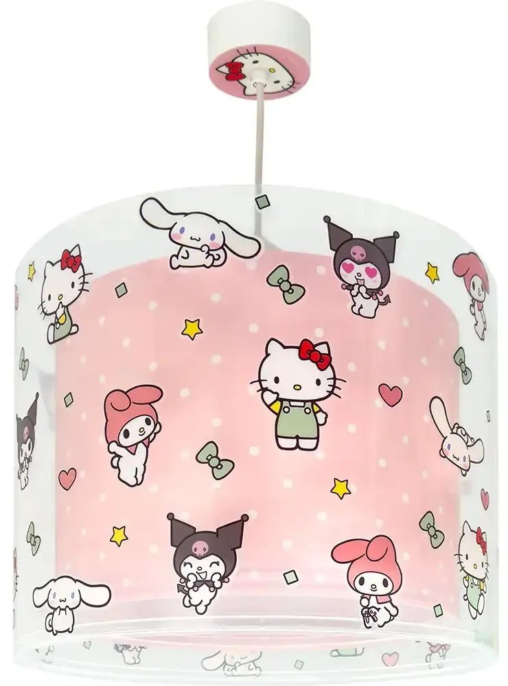 Φωτιστικό Οροφής Παιδικό Hello Kitty And Friends 41252 E27 33x25cm Pink-Multi Ango