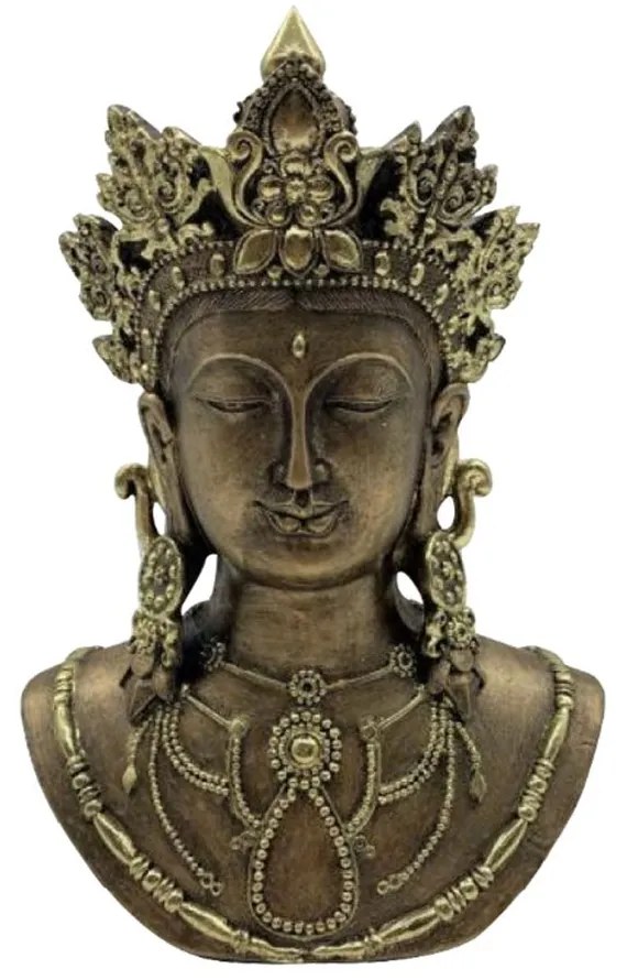 Διακοσμητική Φιγούρα Goddess 021866 19,9x11,9xH29,4cm Gold Polyresin