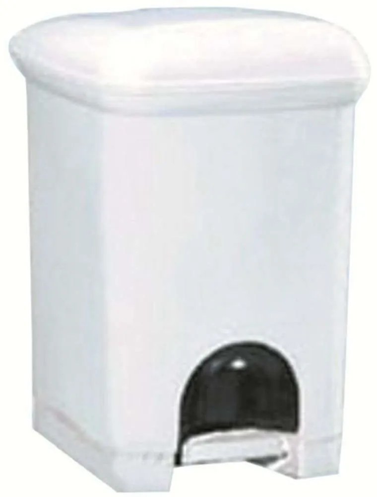 Κάδος Απορριμμάτων Jugo 17-0455 7L 21x24x30cm Πλαστικό White Gloria Plastic
