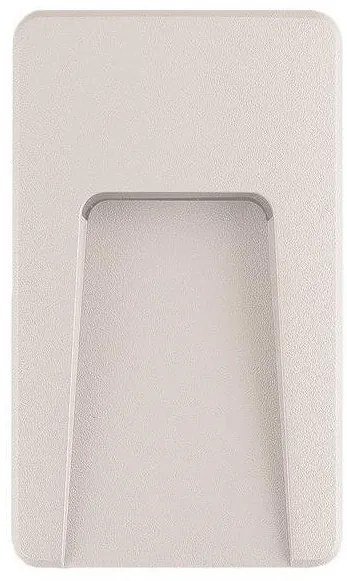 Απλίκα φωτιστικό τοίχου SLIM LED 3W IP65 230V 90X150MM PRO στεγανό Ferrara-145-52021-Λευκό 145-52021
