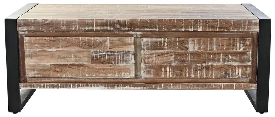 Τραπεζάκι Καφέ DKD Home Decor Μέταλλο ξύλο ακακίας (110 x 60 x 40 cm)