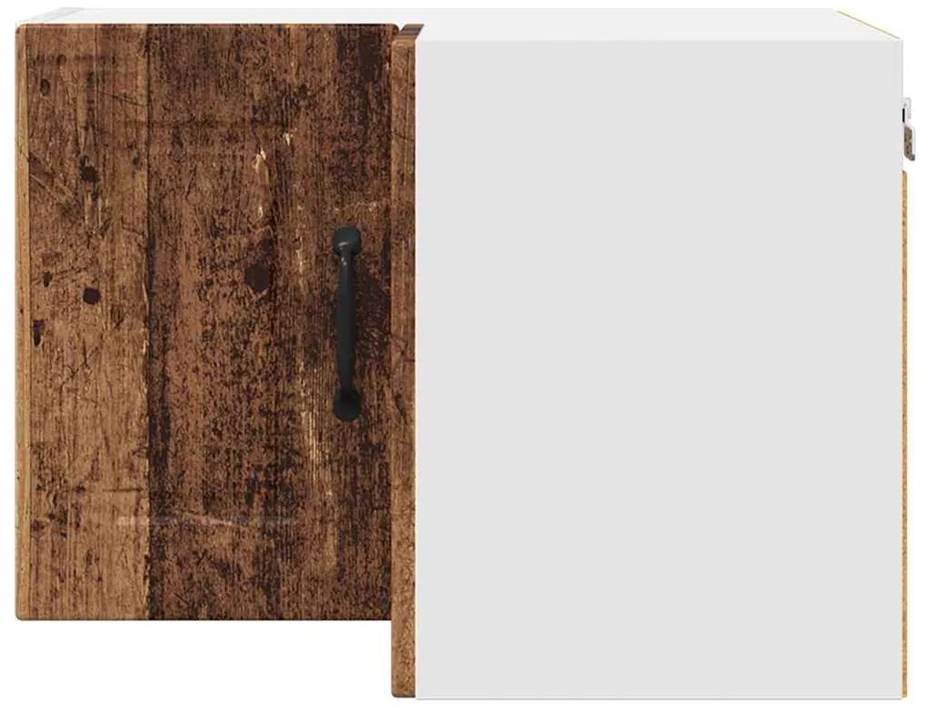 vidaXL Κρεμαστό ντουλάπι κουζίνας με ράφι Παλιό Ξύλο 57 x 57 x 40 εκ.