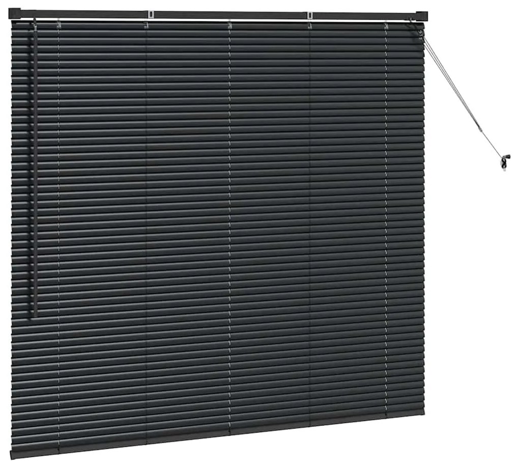 vidaXL Ρολό Παραθύρου με κουρτίνες Άλλο Μαύρο 80 x 130 εκ Αλουμίνιο