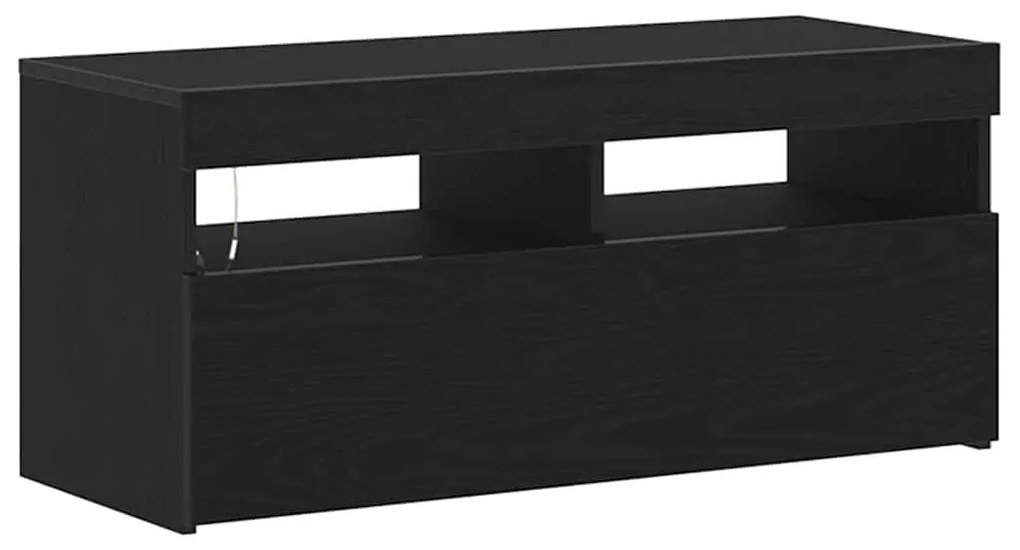 vidaXL Ντουλάπι TV Μαύρο 90 x 35 x 40 εκ. Επεξεργασμένο ξύλο