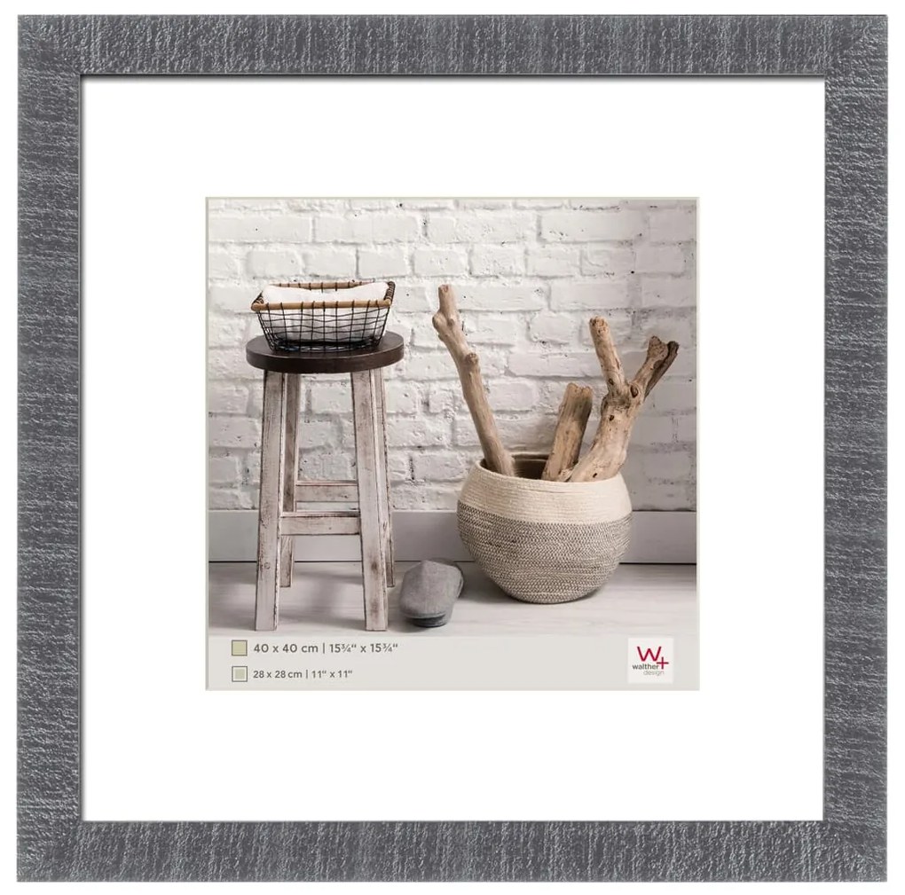 Walther Design Κορνίζα Home Γκρι 40 x 40 εκ.