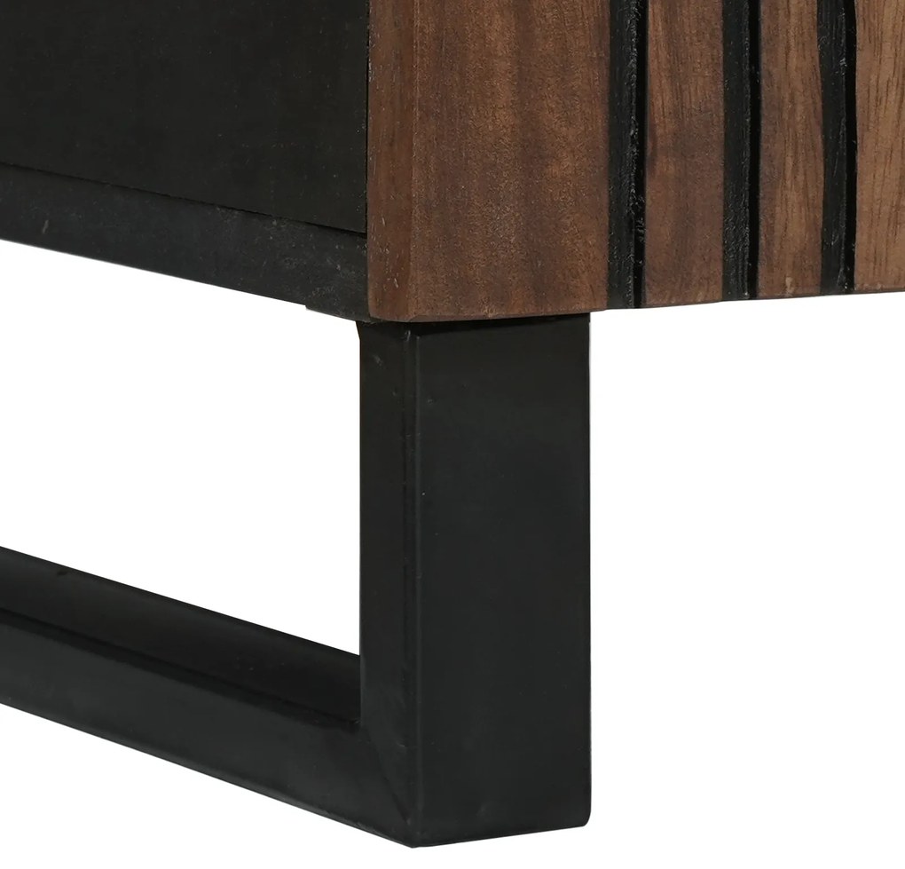 vidaXL Μπουφές 60 x 33,5 x 75 εκ από Στερεό Ξύλο και Κατασκευασμένο Ξύλο
