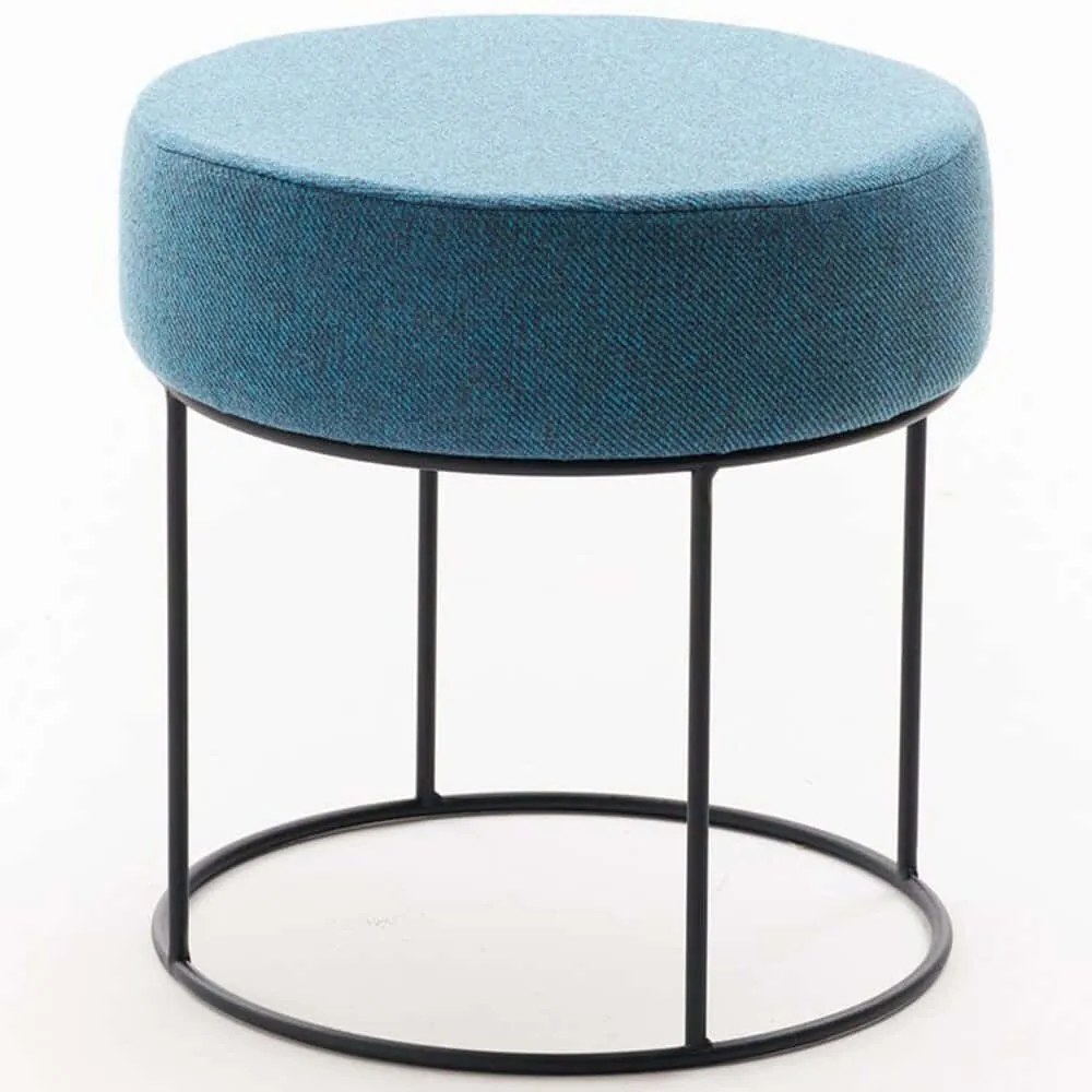 Σκαμπό Didim 825BLC5145 Φ40x40cm Blue