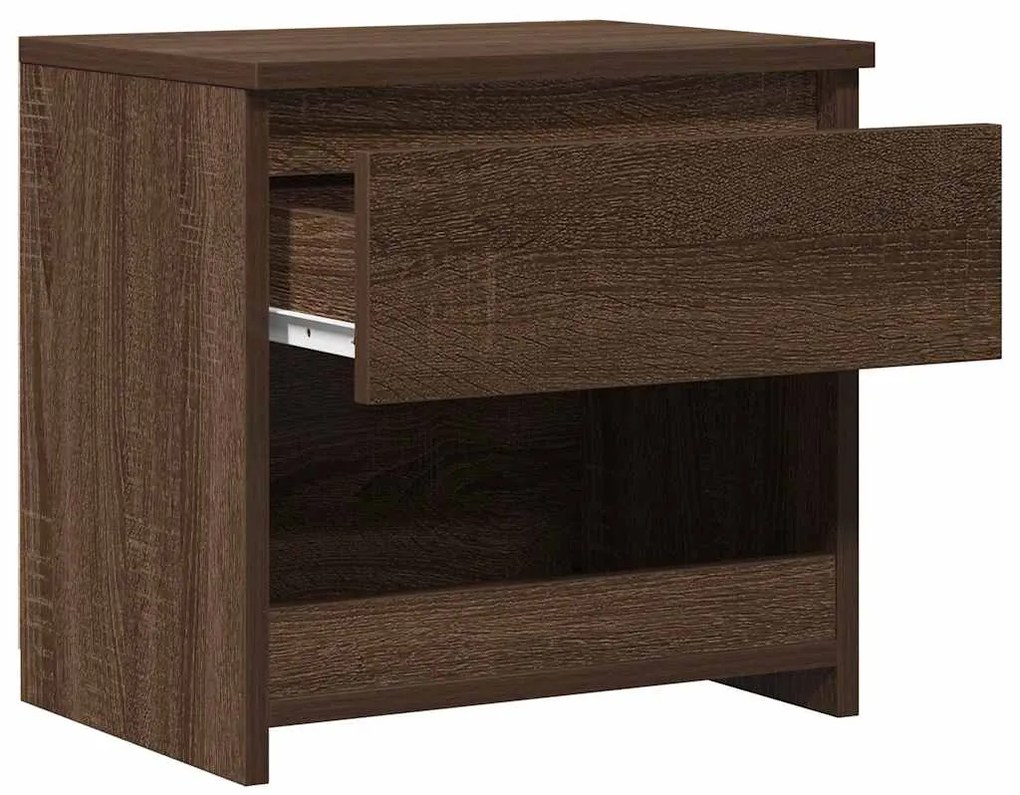 vidaXL Κομοδίνο Καφέ Δρυς 40 x 30 x 39 εκ. από Επεξεργασμένο Ξύλο