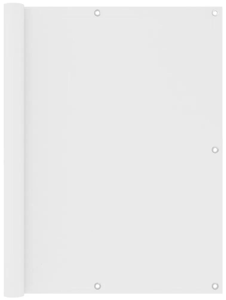 Διαχωριστικό Βεράντας Λευκό 120 x 600 εκ. Ύφασμα Oxford - Λευκό