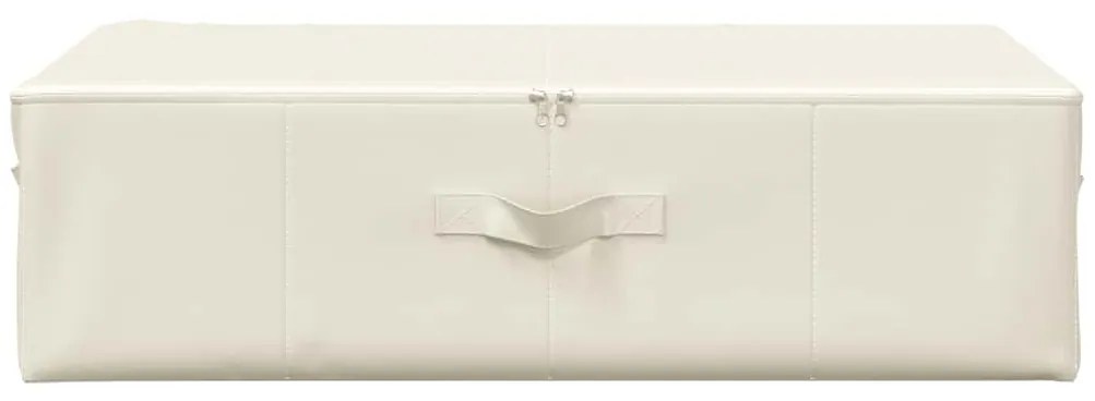vidaXL Κουτί Αποθήκευσης Κρεμ 70 x 40 x 18 εκ. Υφασμάτινο