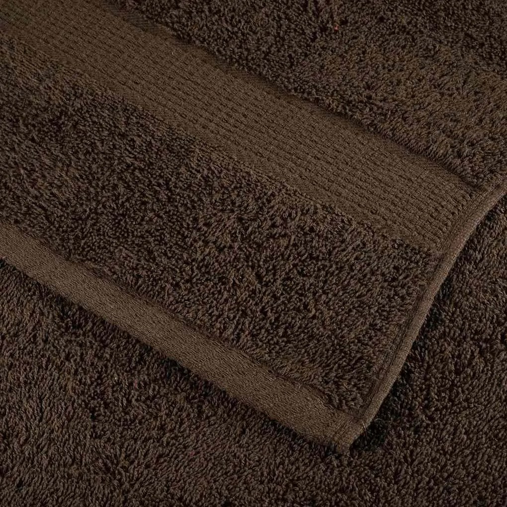 vidaXL Πετσέτα Επισκεπτών SOLUND Καφέ Βαμβάκι