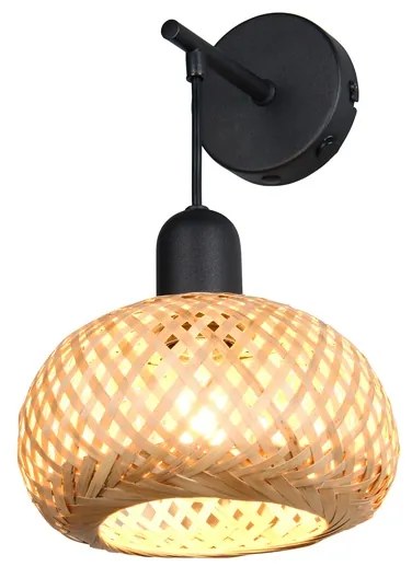 Φωτιστικό Επίτοιχο Reality Lighting -RL LEONIE R21871736 Μαύρο Ματ (Black Mat)