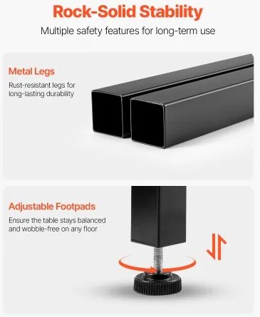 VEVOR 24 in Bar Table Height Pub Table Cocktail Coffee Counter Kitchen Dining