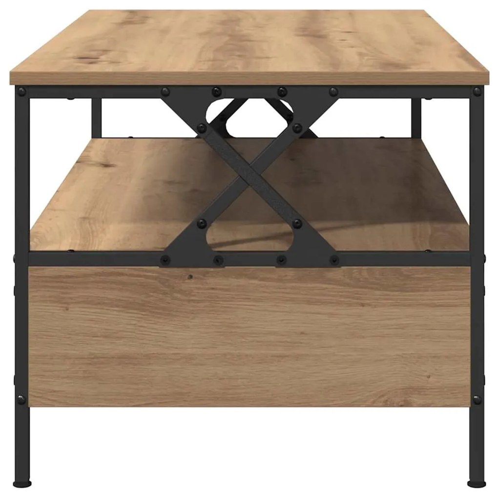vidaXL Τραπεζάκι σαλονιού with Drawer artisan δρυς 100 x 51 x 45 cm