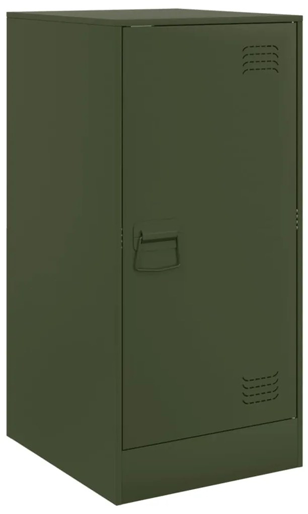 vidaXL Ντουλάπι Πράσινο Λαδί 34,5 x 39 x 73 εκ. από Ατσάλι