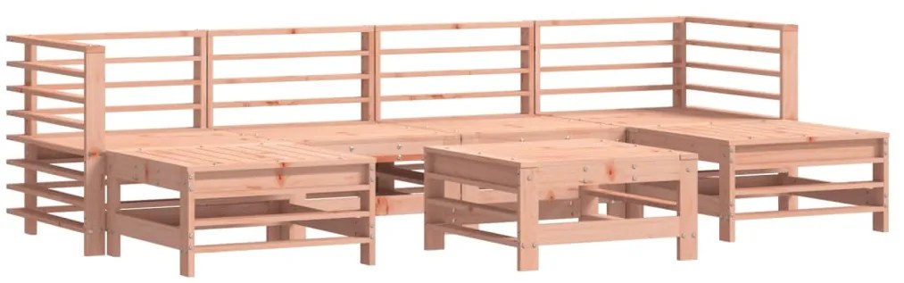 vidaXL Σαλόνι Κήπου Σετ 7 Τεμαχίων Μασίφ Ψευδοτσούγκας με Μαξιλάρια