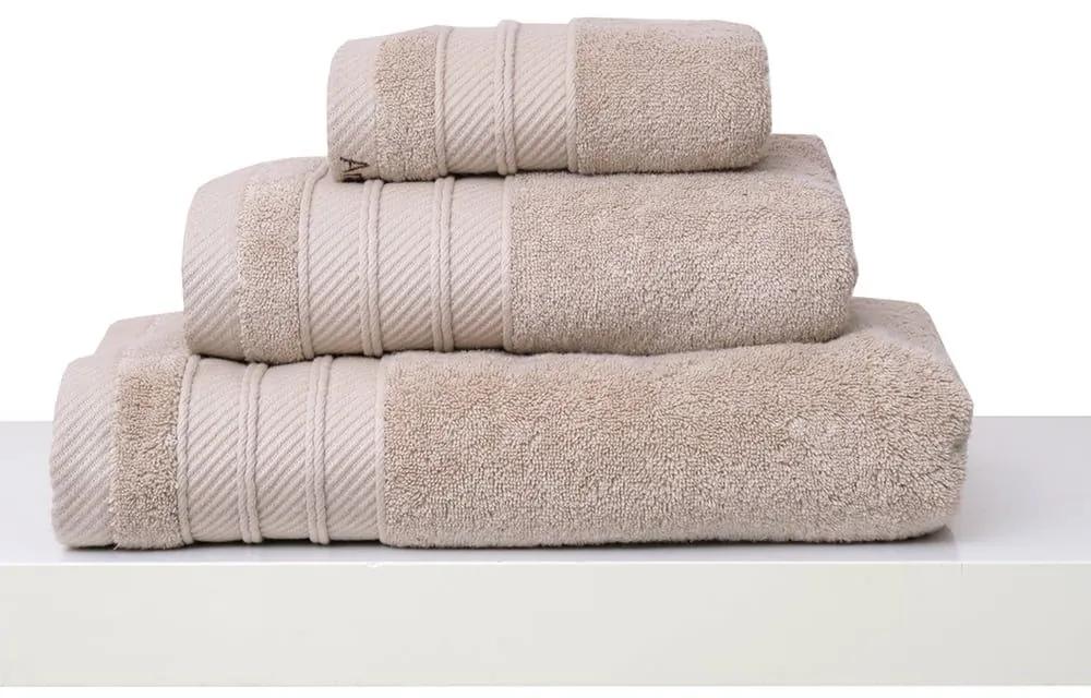 Πετσέτες Σετ 3Τμχ Σε Συσκευασία Δώρου Des. Soft Sand Anna Riska Σετ Πετσέτες 30x50cm 100% Βαμβάκι