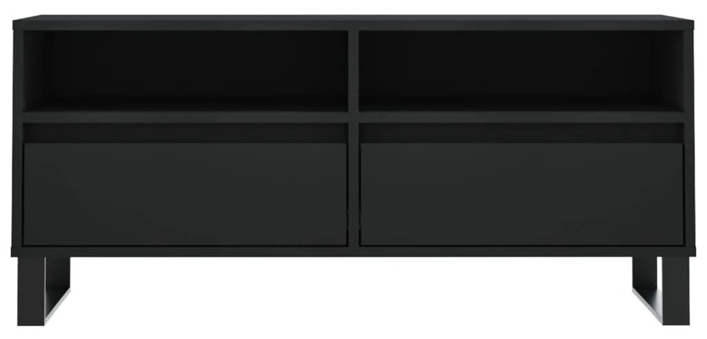 vidaXL Έπιπλο Τηλεόρασης Μαύρο 100x34,5x44,5 εκ. Επεξεργ. Ξύλο