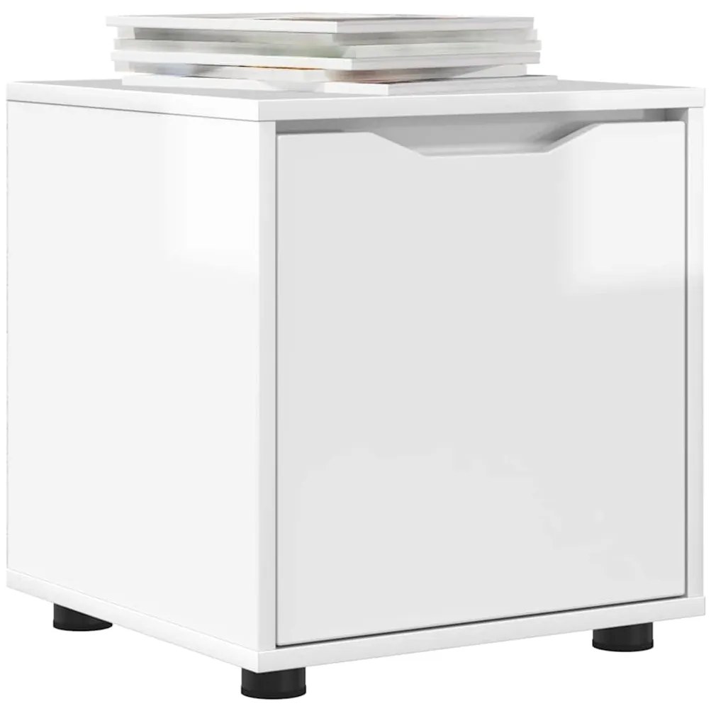 vidaXL Ντουλάπι Μπάνιου Υψηλής γυαλάδας λευκό 40,5 x 40 x 44 εκ