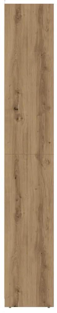 vidaXL Στήλη Μπάνιου Τεχνίτης Δρυς 30x30x183,5 εκ. Επεξεργασμένο Ξύλο