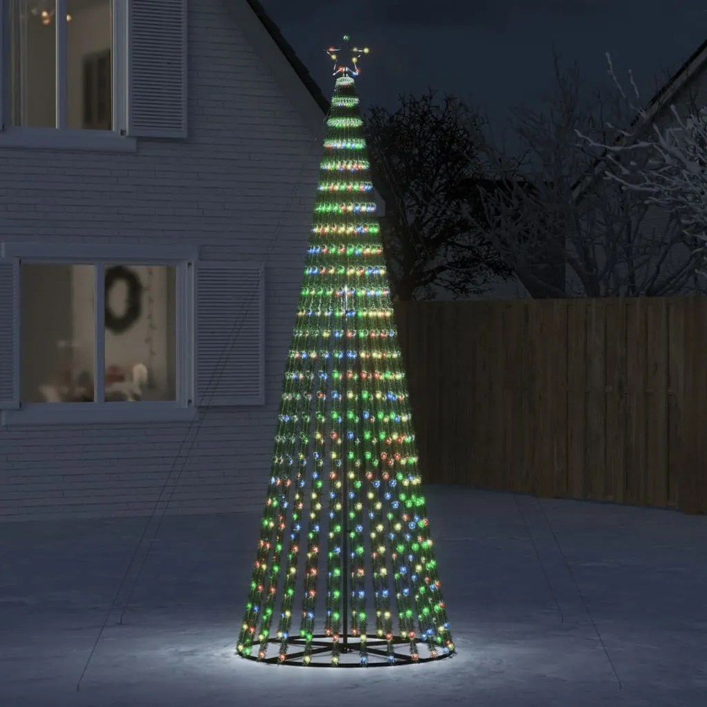 vidaXL Φωτιστικό Χριστουγεννιάτικο Δέντρο 688 LED Πολύχρωμο 300 εκ.