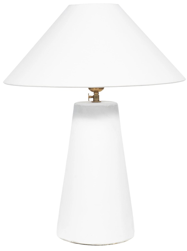 Lampshade S Line Ø40cm Λευκό Κωνικό Υφασμάτινο S3177-0091