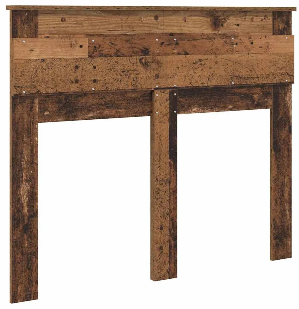 vidaXL Κεφαλάρι με κεφαλάρι Παλιό Ξύλο 120 cm Επεξεργασμένο ξύλο